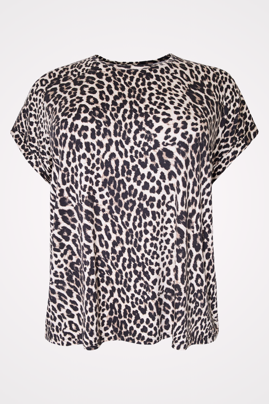 bluse med leopard 