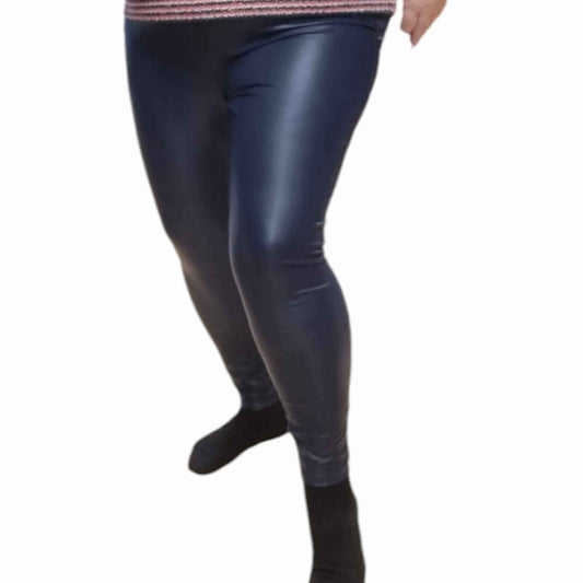 Only carmakoma leggings Carrool coated blå