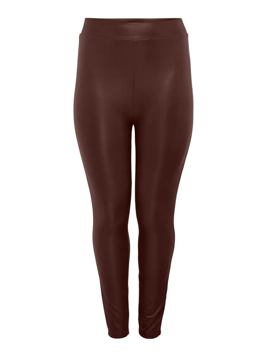 Only carmakoma leggings Carrool coated brun